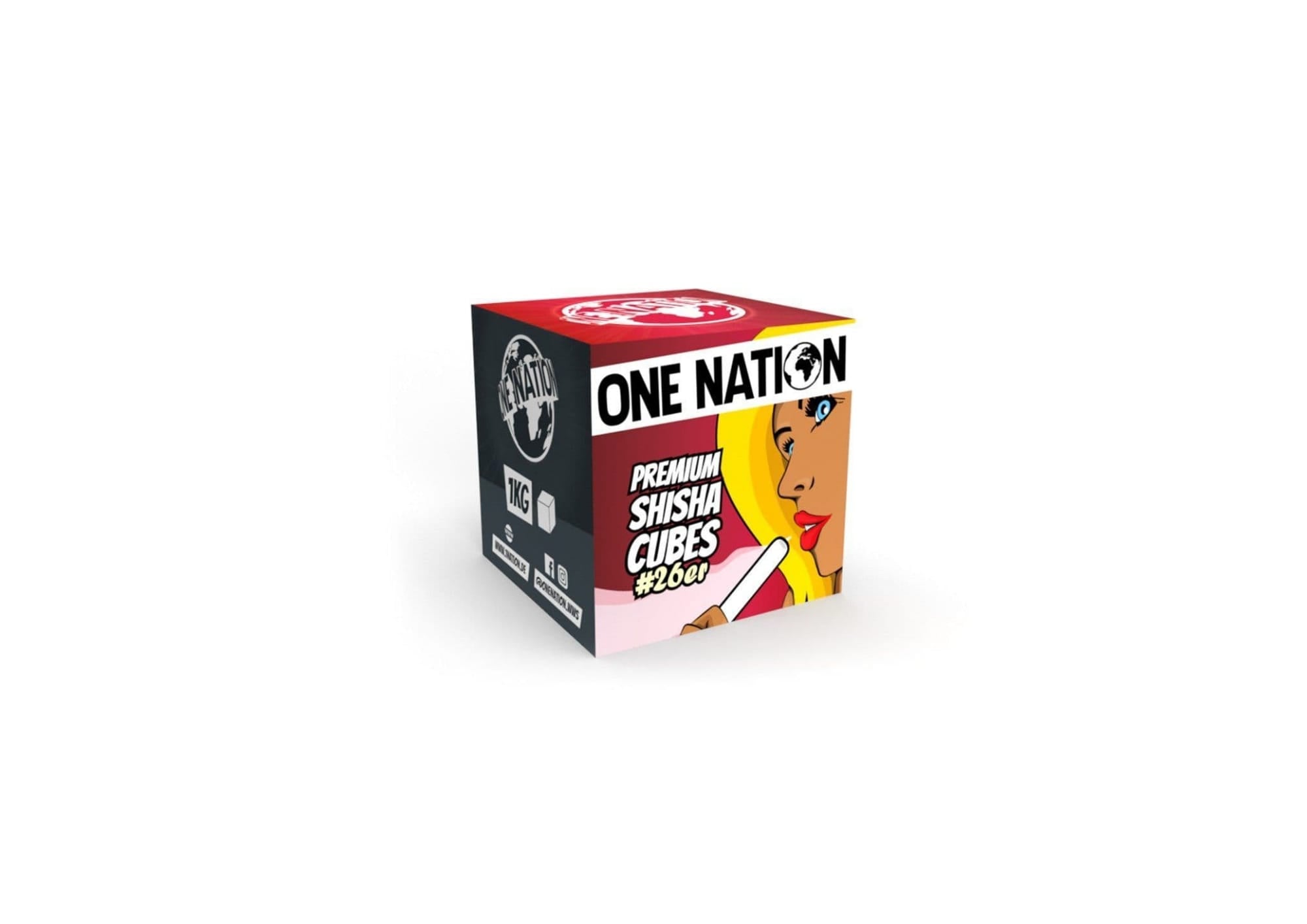 One Nation Shisha Coconut Charcoal 1kg 26mm